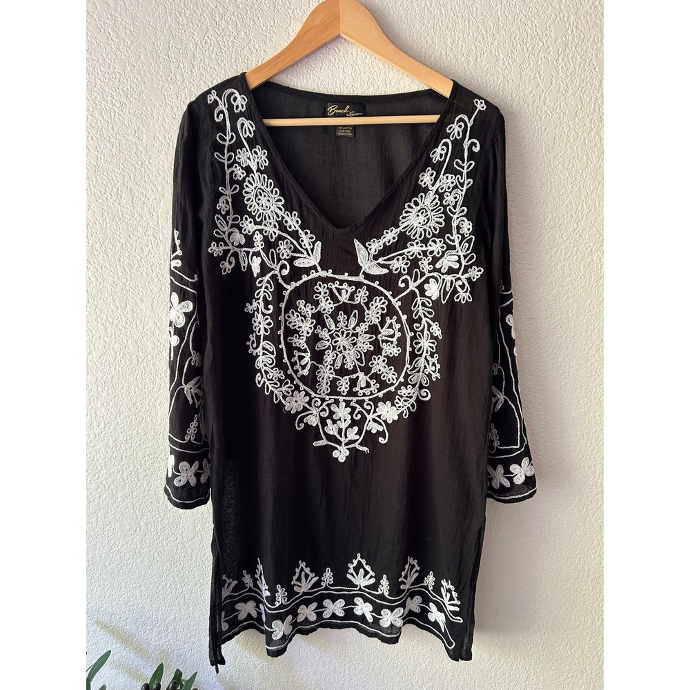 Marrakesh Mornings Embroidered Tunic Dress